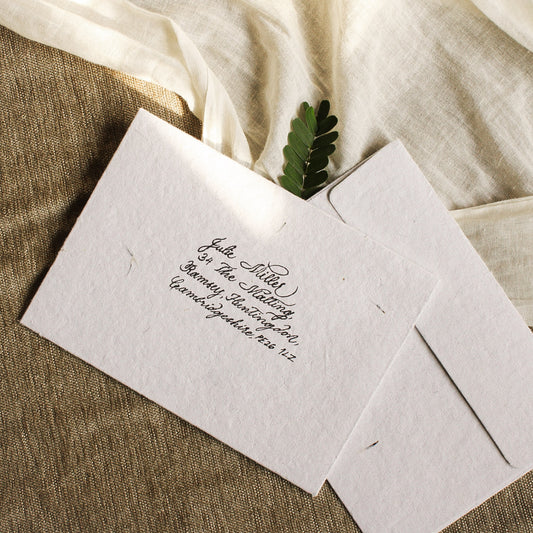 Seeeded Wedding Envelopes