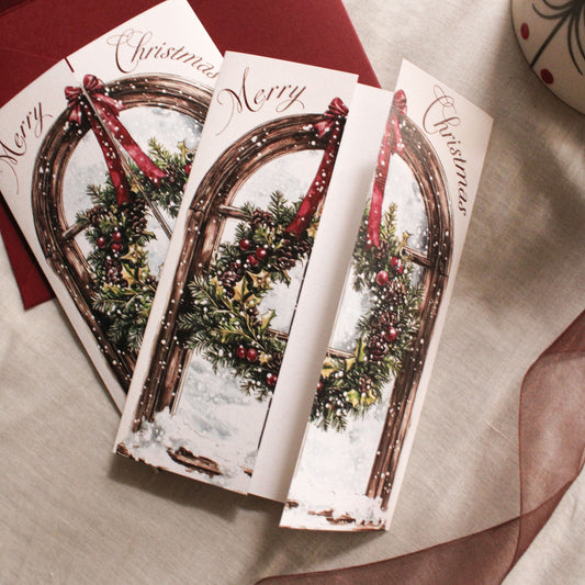 Gatefold Holiday Wreath (Set Of 5)