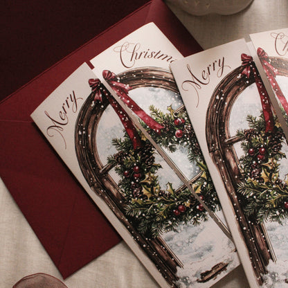 Gatefold Holiday Wreath (Set Of 5)