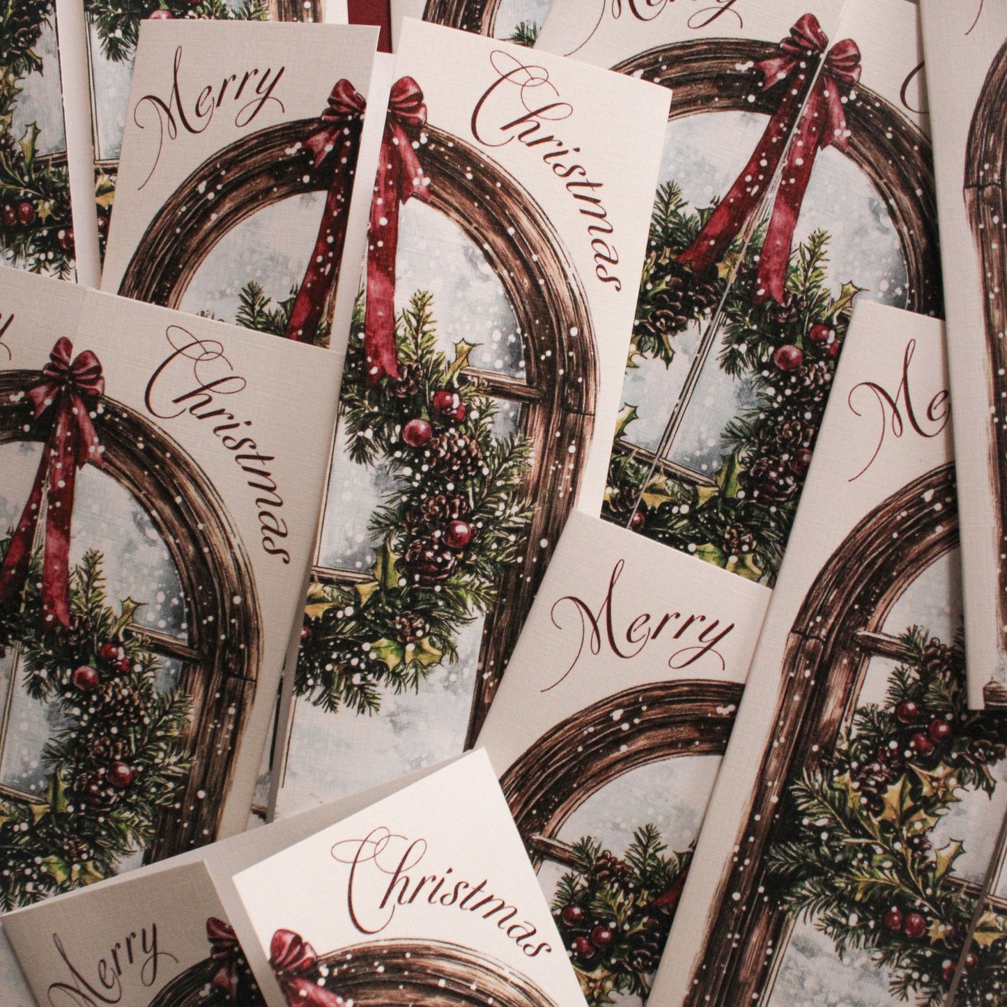 Gatefold Holiday Wreath (Set Of 5)