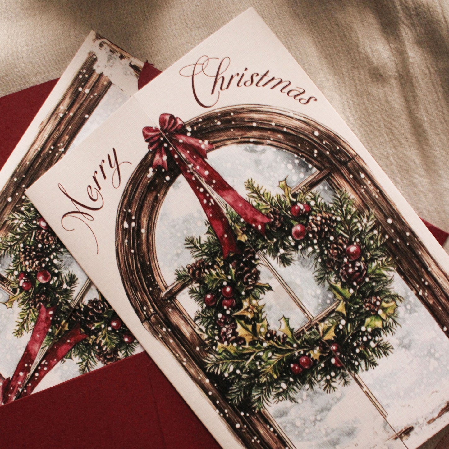 Gatefold Holiday Wreath (Set Of 5)
