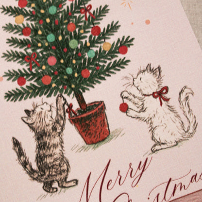 Purrfect Tree Trimmers (Set Of 5)