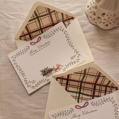 Ginger Cat Sleigh Ride (Set Of 5)
